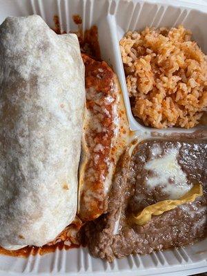 Enchilada and burrito