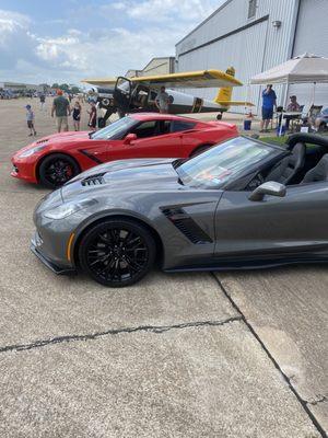 Warbird Weekend 2022 with Corvettes on Display