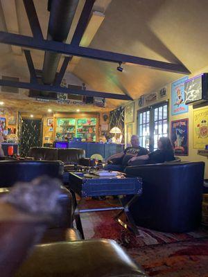 Looking into the lounge