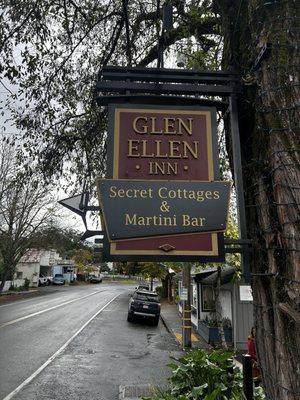 Sign from the Main Street