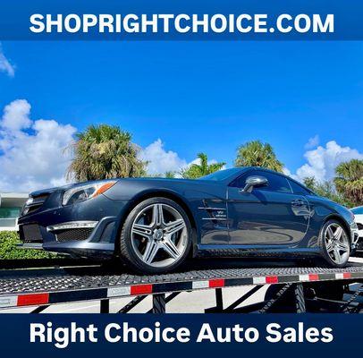 2013 #MercedesBenz SL63 AMG with only 47k miles on its way to its new owner in Deland, FL! #RightChoiceAutoSales in Pompano Beach delivers!