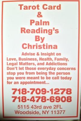 Great Tarot Card Reader in Woodside/Sunnyside area