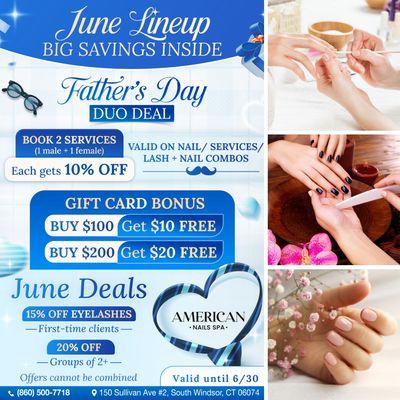 AMERICAN NAILS JUNE LINEUP - BIG SAVINGS INSIDE!
This month is all about celebrating connections, care, and self-love