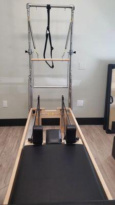 Balanced body reformer. A great piece of equipment. It turns into a Tower/ mat in seconds.