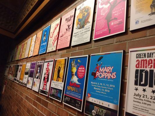 Prior performances staged at the Bishop