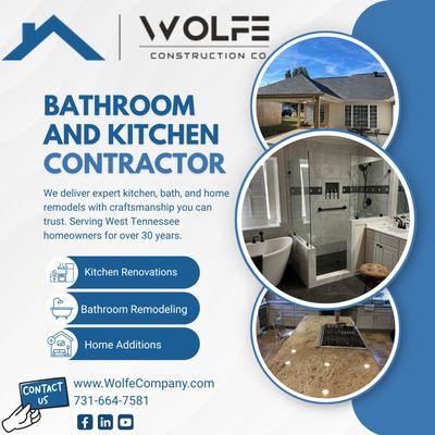 #WolfeConstruction #WestTennesseeHomes#HomeRemodel #JacksonTN #MemphisTN