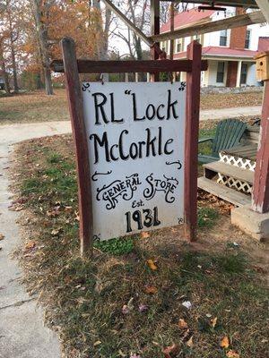R L McCorkle general store