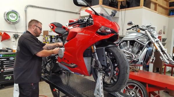 We even work on Ducati! Bring your motorcycle by for service.