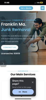 Franklin Ma Junk Removal