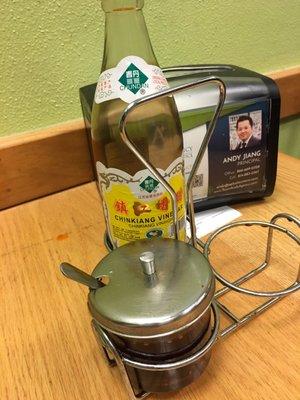 They have little tiny to go cup..Fill one of those little cups with the red pepper sauce in this little jar, take it home and enjoy!