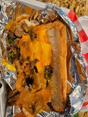 Congealed rubber purported to be cheese