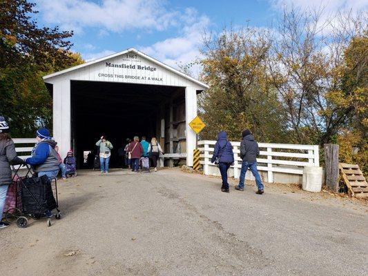 View of Mansfield Covered Bridge