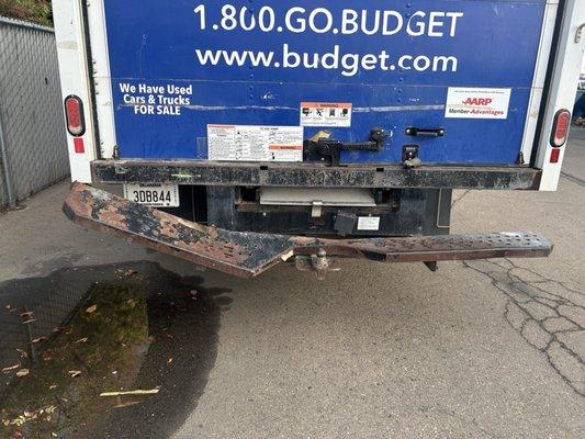 Bumper they are stating I damaged when I pulled straight out on to street