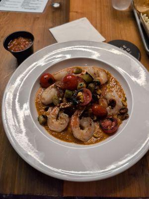 Shrimp and grits.. spicy and delicious
