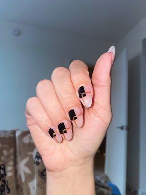 Acrylic full set with design