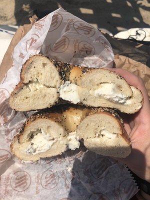 They really need to work on their cream cheese game.