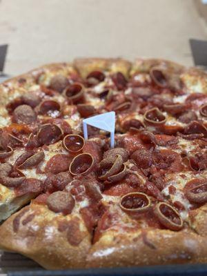 Pepperoni Trio pizza