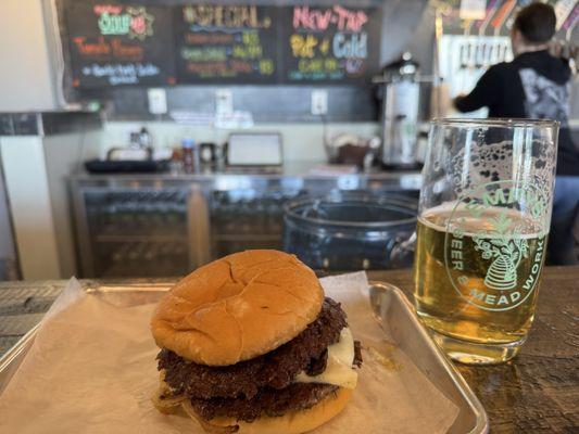 Double smash Winter SMAAAASH Burger