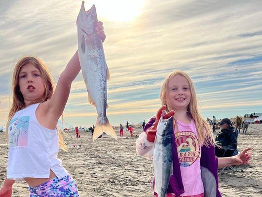 Tiny hands, monster fish stories.