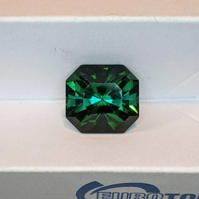 Tourmaline faceted brilliant emerald cut