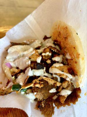 DONER SANDWICH with beef and lamb. It's a massive sando.