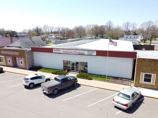 Located in the center of the downtown block