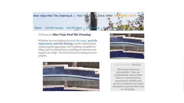 Aliso Viejo Pool Tile Cleaning and Tile Repair