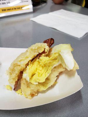 Cheesy bread gluten free slider.