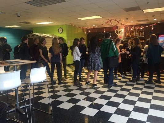 Another long line at the DECAfé! #popular