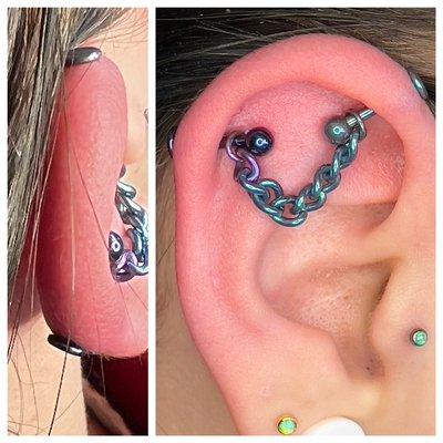 #chaindustrial 14g Anodized Titanium