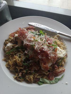 Orzo carbonara