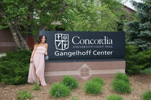 beautiful blush colored dress from covered for graduation day