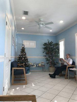 Clean and pleasant waiting area
