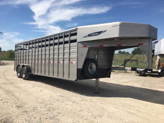 Authorized Titan Trailer Dealer. Livestock trailer