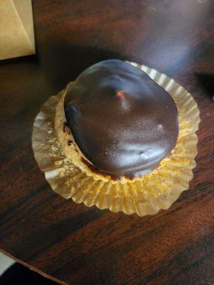 Boston cream cupcake