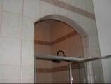 my remodeled shower with arch. I already had high ceilings making this arch possible but what a great idea.