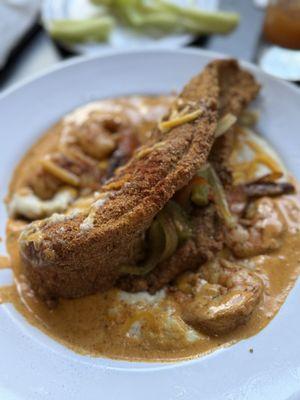 Fried Catfish And Shrimp W/Grits