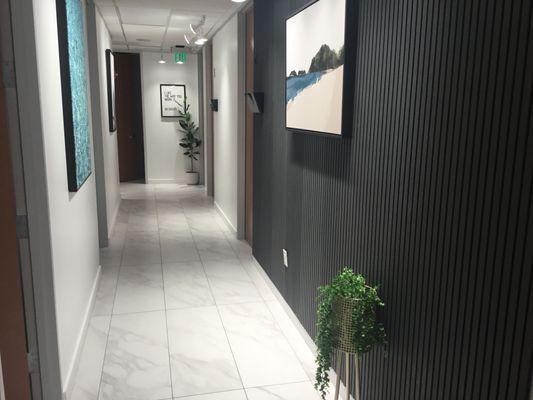 Hallway to the rooms