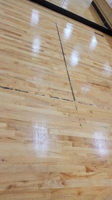 Another sign of neglect, sticky tape residue that sticks to your yoga mats.