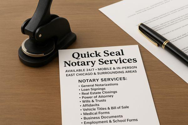 Quick Seal Notary Services