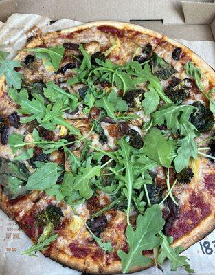 Vegan Pizza with Gluten Free Dough