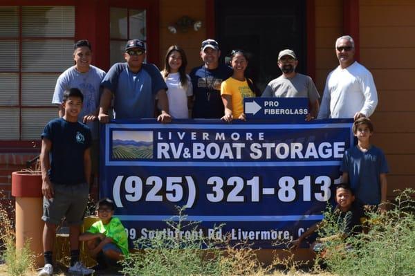 Reza moving onto the LRV&B property on 6709 Southfront Rd.