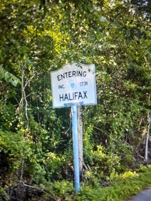 Entering Halifax from Middleborough.