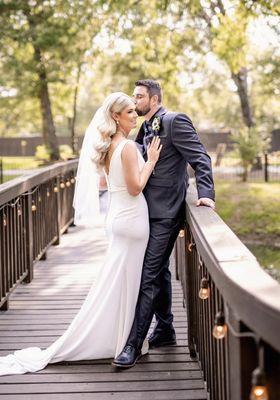 Bride and Groom on the bridge!