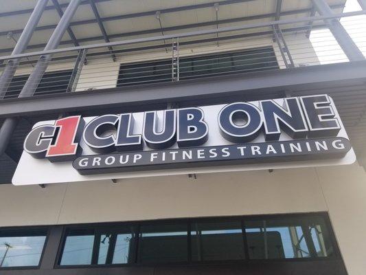 Sign outside. A bit hidden from Elmira street.