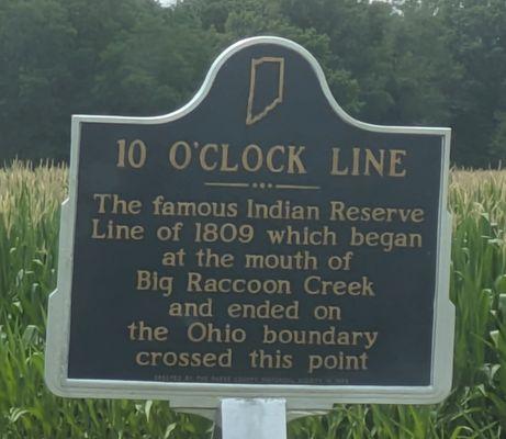 10 O'Clock Line Historical Marker