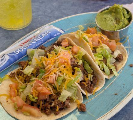 Carne asada tacos, pretty expensive at 15 for this plate