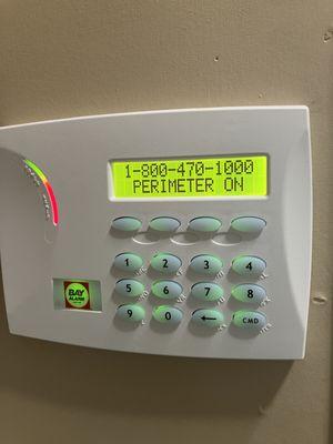 Keypad for Alarm.