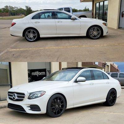 NewNiche Wheels on the E300 Benz!