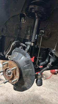 New suspension on front driver side and new steering column